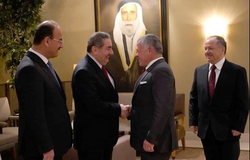 The President of the Kurdistan Democratic Party (KDP), Masoud Barzani, arrived in the Jordanian capital on Jan. 27, 2019. (Photo: Masoud Barzani's office)